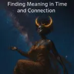 African Goddess floating in space